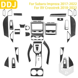 For Subaru Impreza Crosstrek 2017 2018 2019 2020 2021 2022 Accessories Carbon Fiber Car Interior Gear Door Panel Trim Sticker
