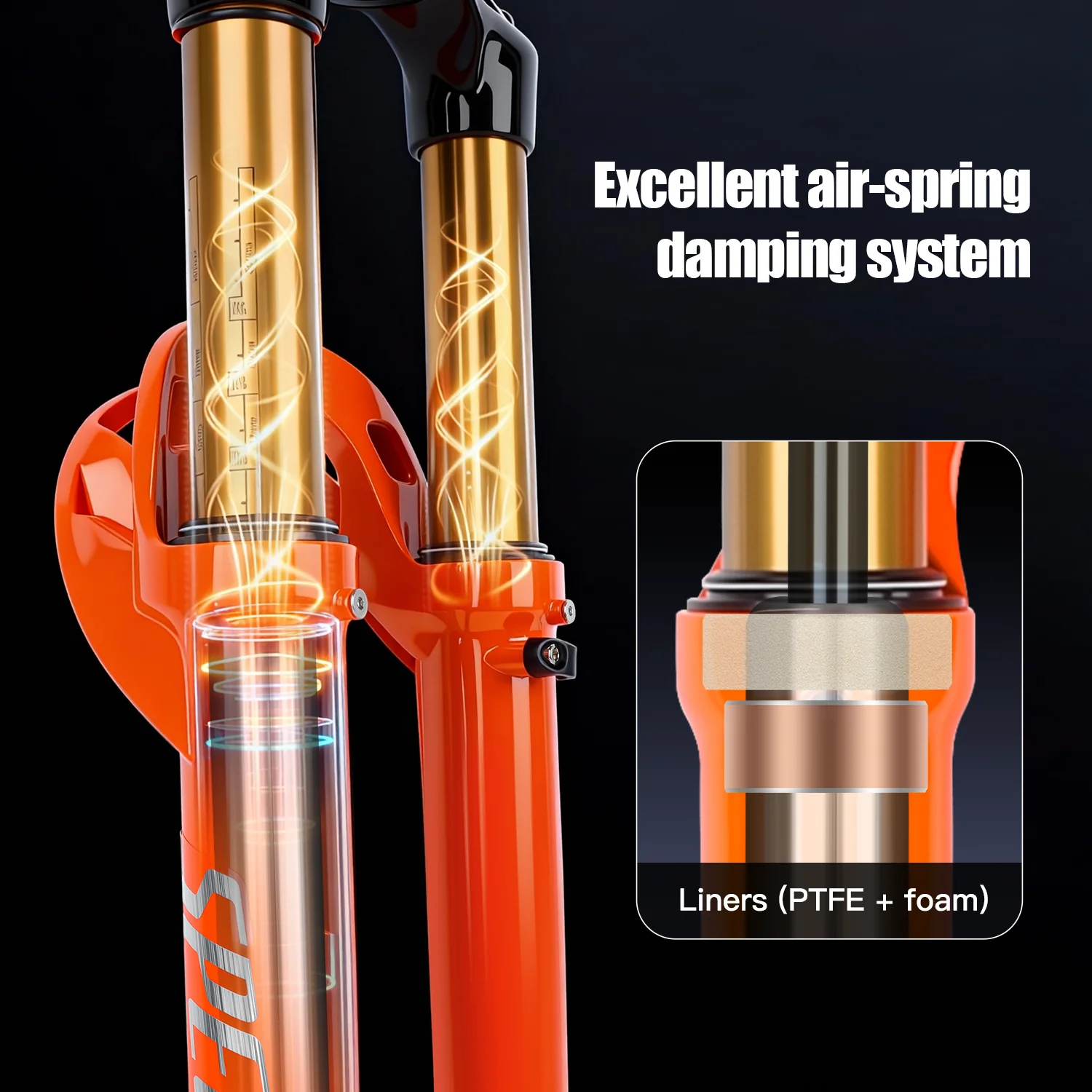 BOLANY 29 MTB Air Fork 120mm Travel 15x110mm