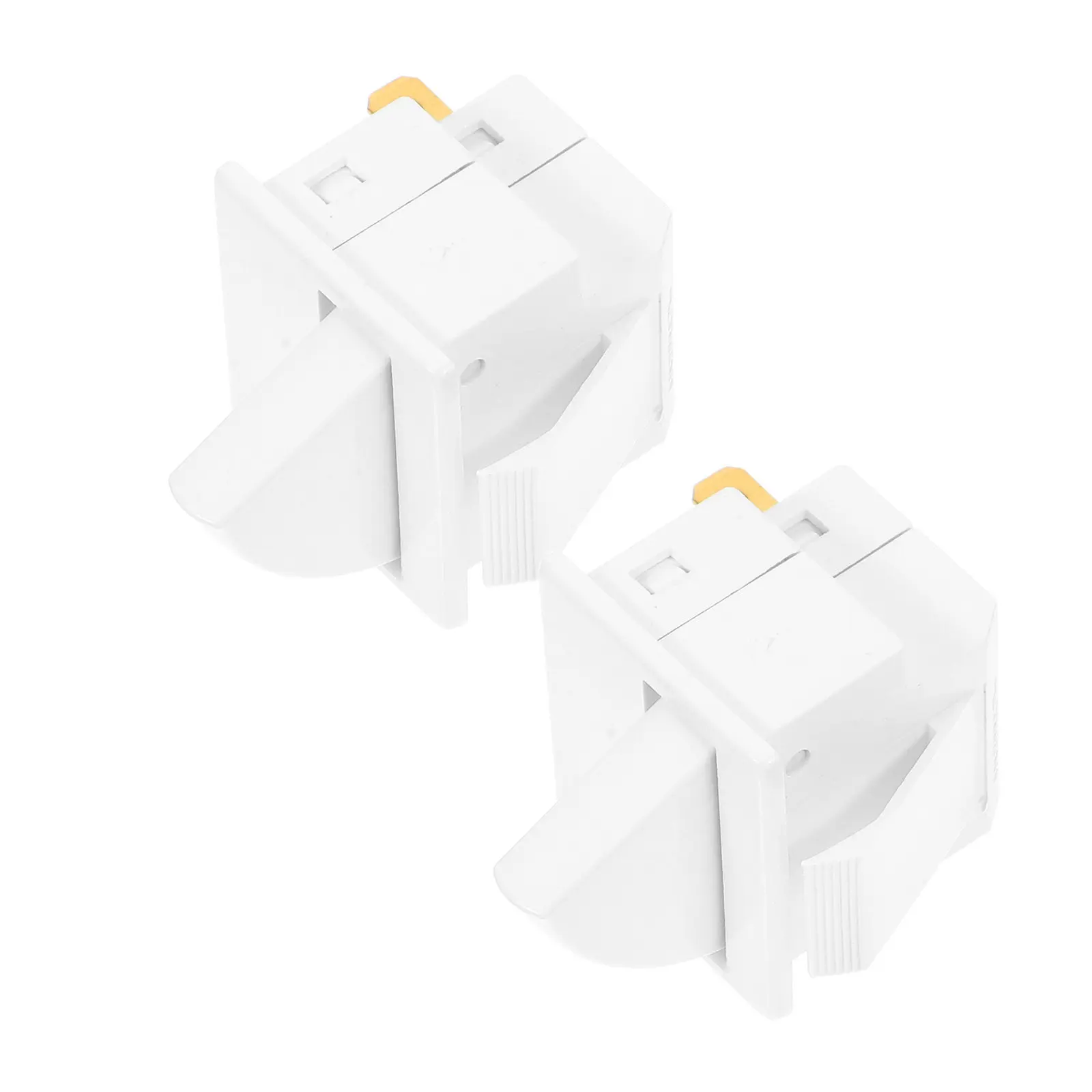 2Pcs Refrigerator Light Control Switch 2-Pin Door Activated Interior Lamp Toggle Compatible with Beverage Fridges Fast DIY