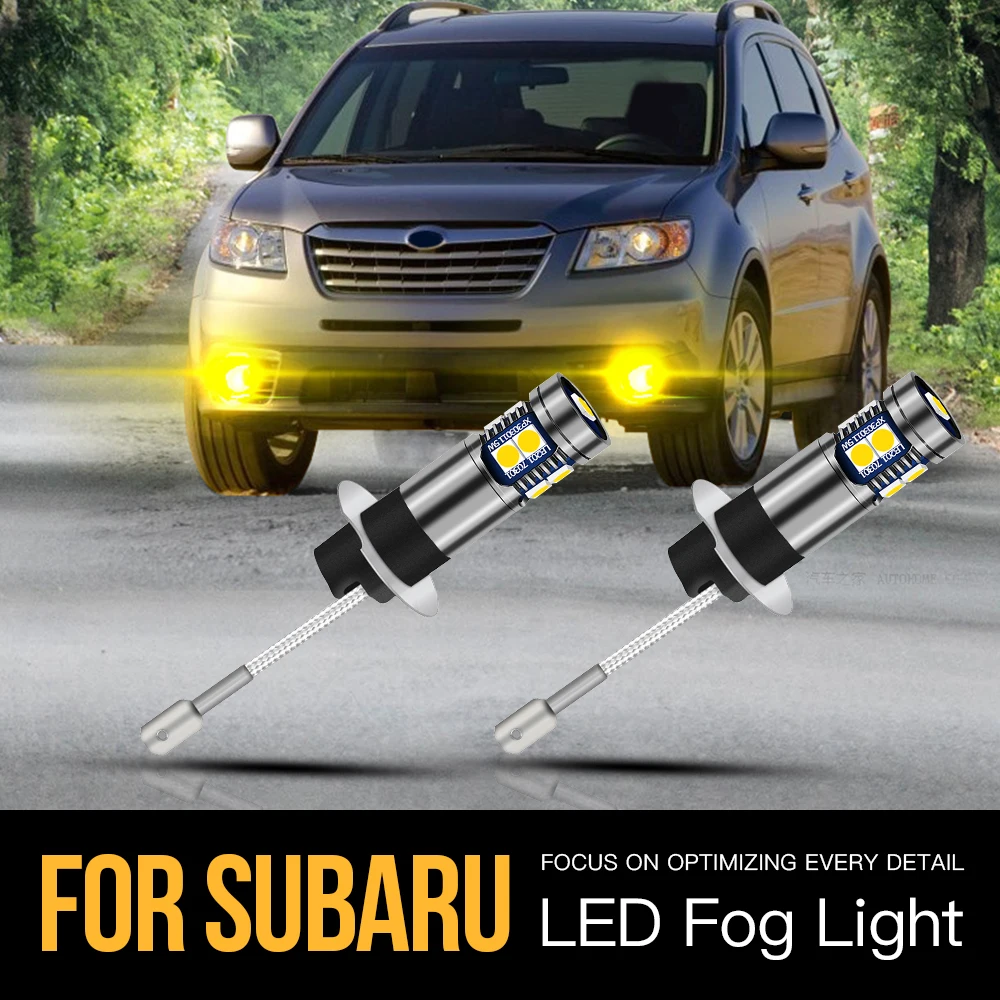 

2pcs H3 Canbus Error Free LED Fog Light Lamp Blub For Subaru Forester SG Tribeca Legacy BE BH BP Impreza GG GD