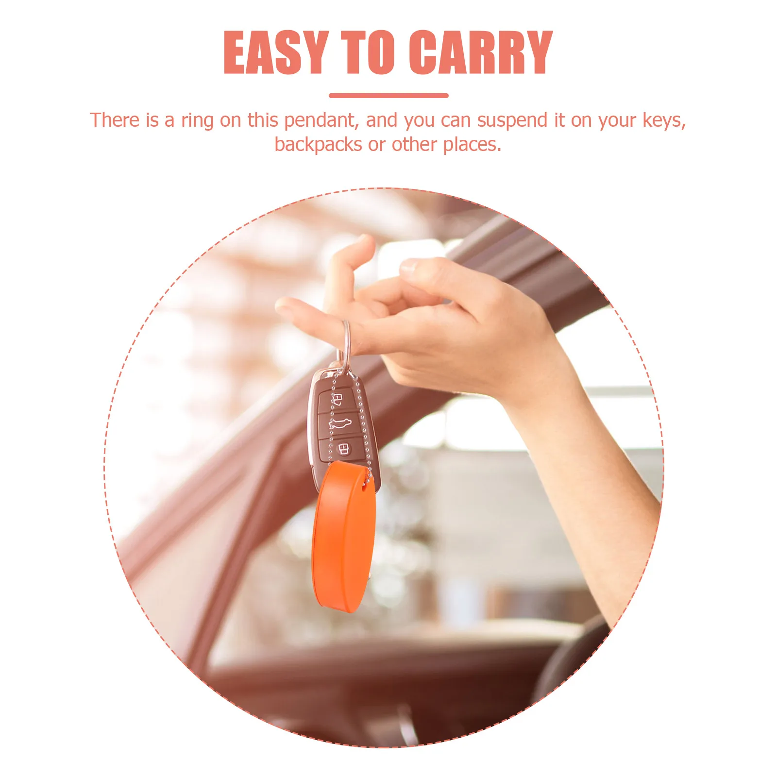 

5 Pcs Basketball Buoy Keychain Ring Fishing Eva Small Floating Keychains for Boats