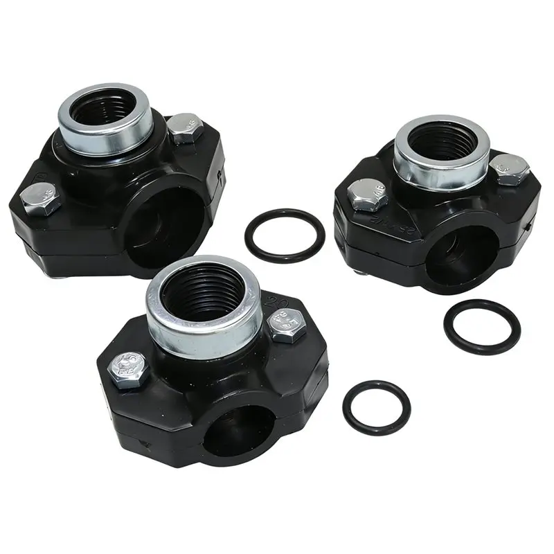 DT19 Water Splitter Repair Fitting 32mm 25mm 20mm Pipe Clamp 1/2 Female Thread Connector PP Reducing Coupling 32x20 10Pcs