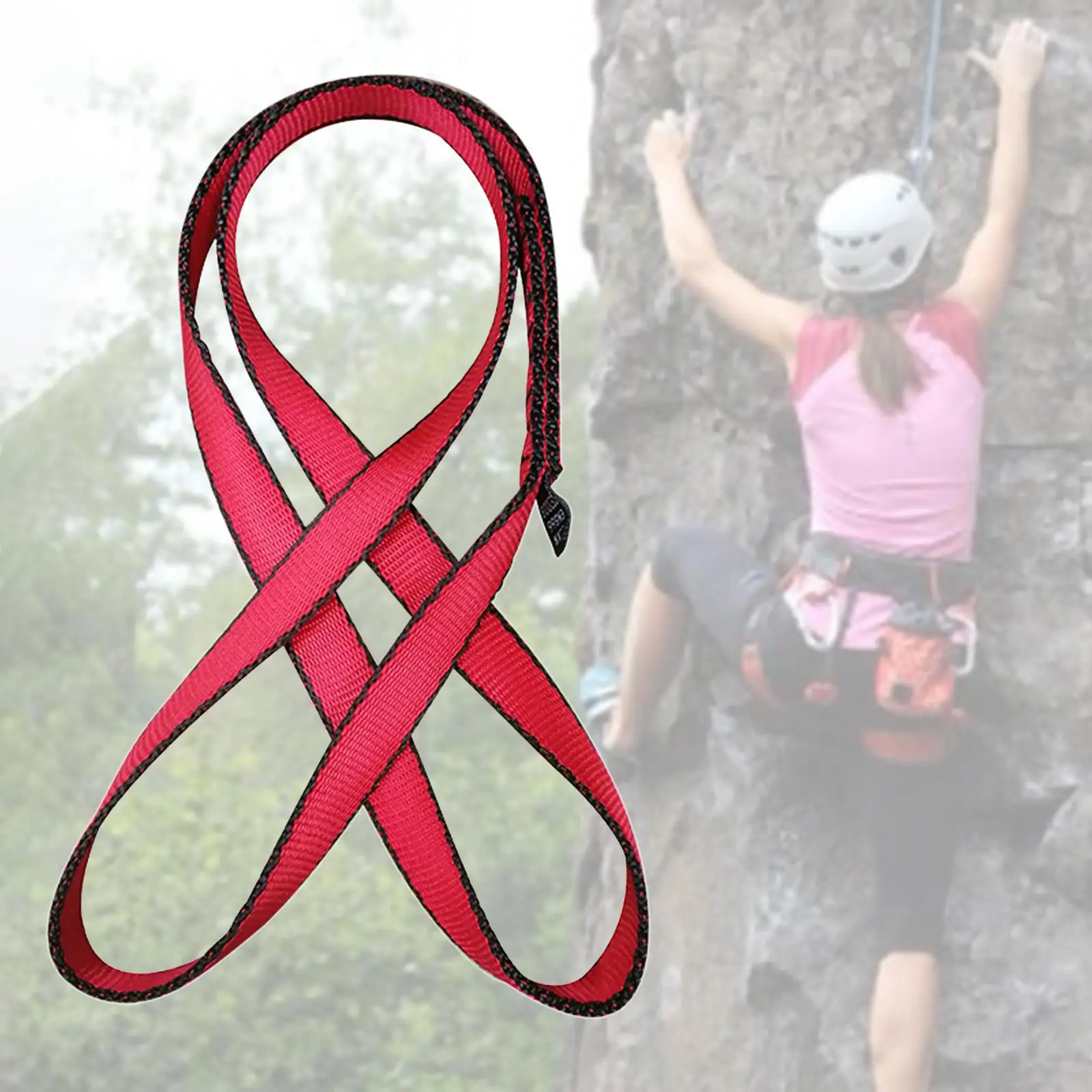 عداء تسلق 18 ملم، حزام 22 كيلو نيوتن لمعدات الطوارئ، يتأرجح الإنحدار