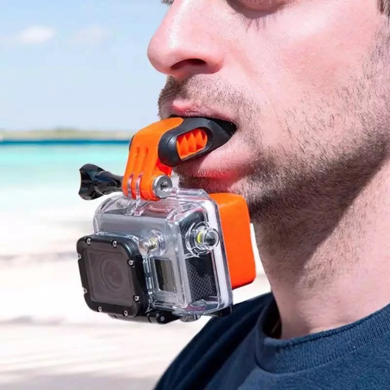 Zestaw do montażu na ustach Surfing Skating pływanie łódką Dummy Bite Mouth ze śrubą do Hero 10 9 8 7 6 5 4 3 + 3 2 1 kamery