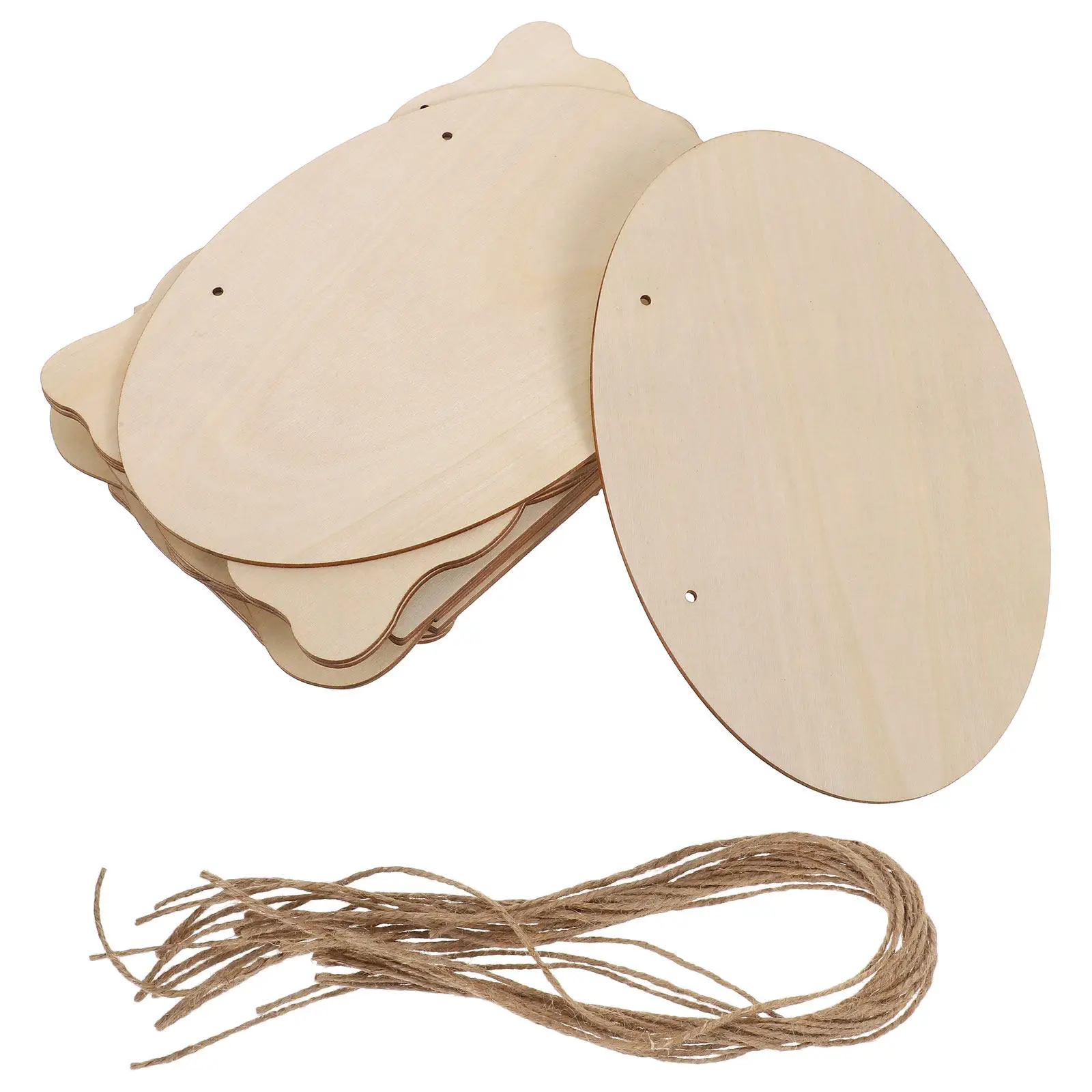 

16 шт. деревянных заготовок для табличек на дверь, неокрашенные, для подвешивания, из массива дерева, для поделок, для самостоятельного изготовления приветственных табличек на входную дверь, деревянные настенные украшения