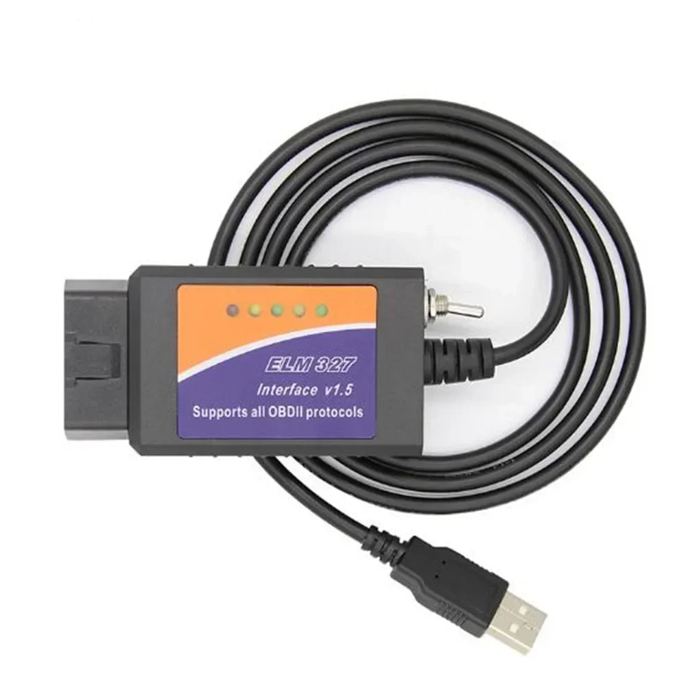 Eswitch Obd 2 LM327 V1.5 USB PIC18F25K80 CH340 HS/MS CAN لفورد Elm327 لـ FoCCCus FORScan Obd2 الماسح الضوئي أداة تشخيص السيارات