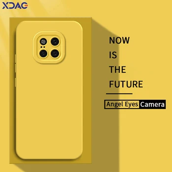 오리지널 엔젤 아이즈 스퀘어 리퀴드 백 커버, 화웨이 메이트 20 프로용 소프트 실리콘 휴대폰 케이스, 메이트 20 메이트 20 프로 방수 펀다 