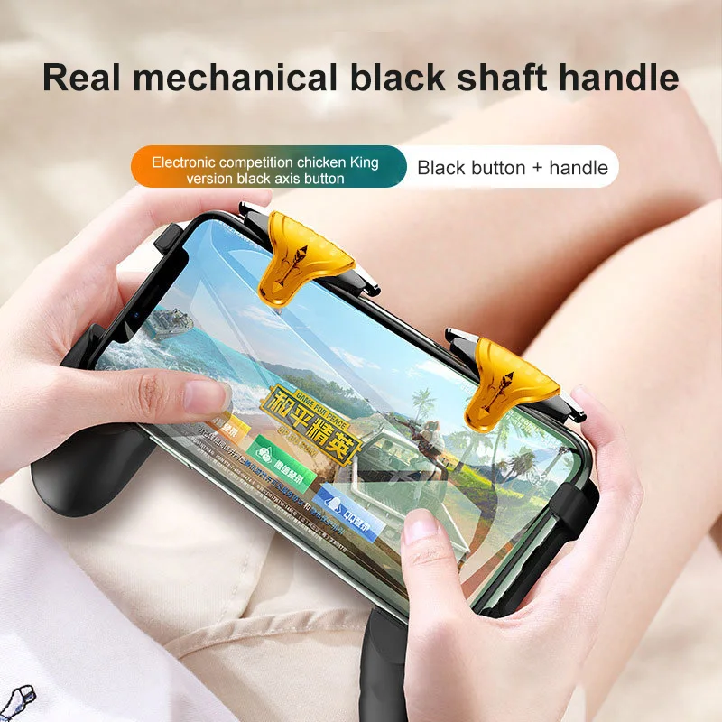 Mobile Gaming Trigger For PUBG Phone Game Controller Gamepad Joystick Aim Shooting L1R1 Pulse Key Button For IPhone Android