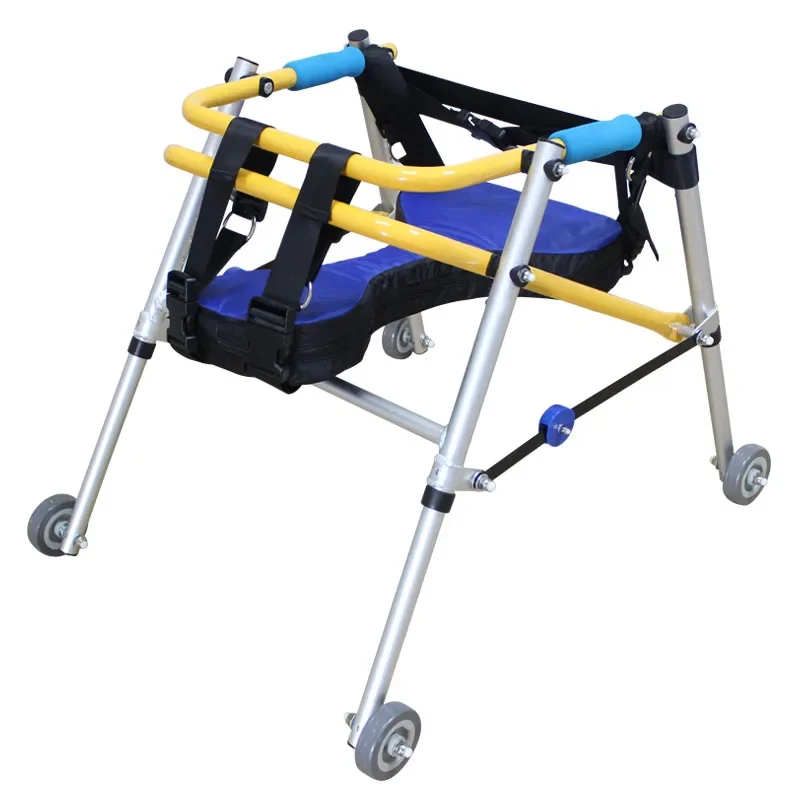 

Child Folding Walker Device Lower Limb Rehabilitation Stand Frame Walking Stick for Kid Infant Stroke Hemiplegia Walker Assist