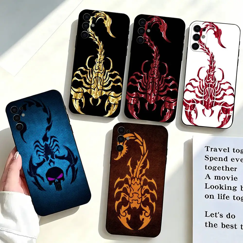 Cool Scorpion Spider-r Phone Case For Samsung S25,S24,S21,S22,S23,S30,Ultra,S20,Plus,Fe,Soft Silicone Black Cover