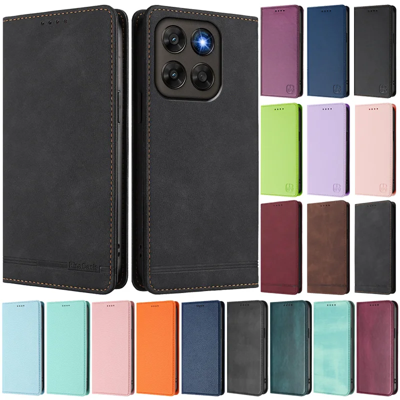 Für Motorola Moto G37 Power Hülle Leder Magnetische Abdeckung für Motorola Moto G47 MotoG37 G 37 Flip Stand Handyhülle Coque Funda
