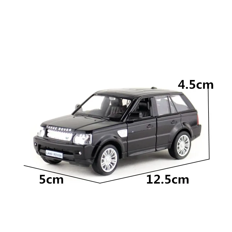 1/36 Land Rover Range Sport SUV Toy Car Model For Children RMZ CiTY 5'' Diecast Miniature Pull Back Free Wheels Collection Gift