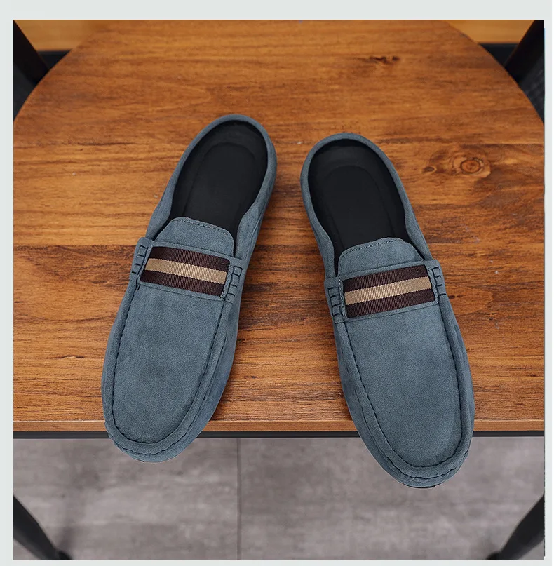 2026 Neu eingetroffene Herren-Freizeitschuhe: Atmungsaktive Halbschuh-Pantoffeln zum Hineinschlüpfen, leichte Wildleder-Freizeitschuhe für Herren – Detail 9