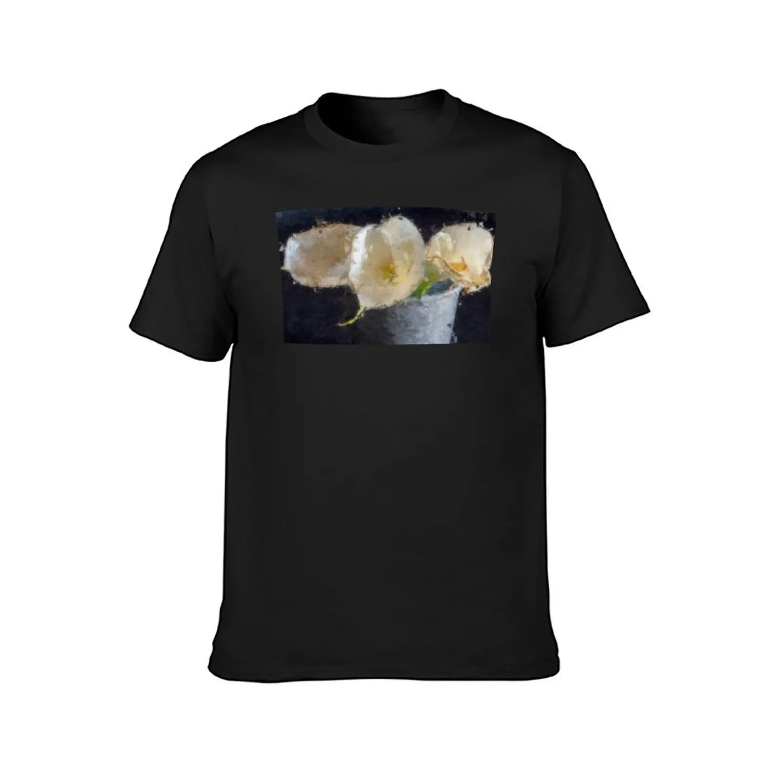 The three calla lilies with a painterly effect T-Shirt for a boy vintage tees big and tall t shirts for men