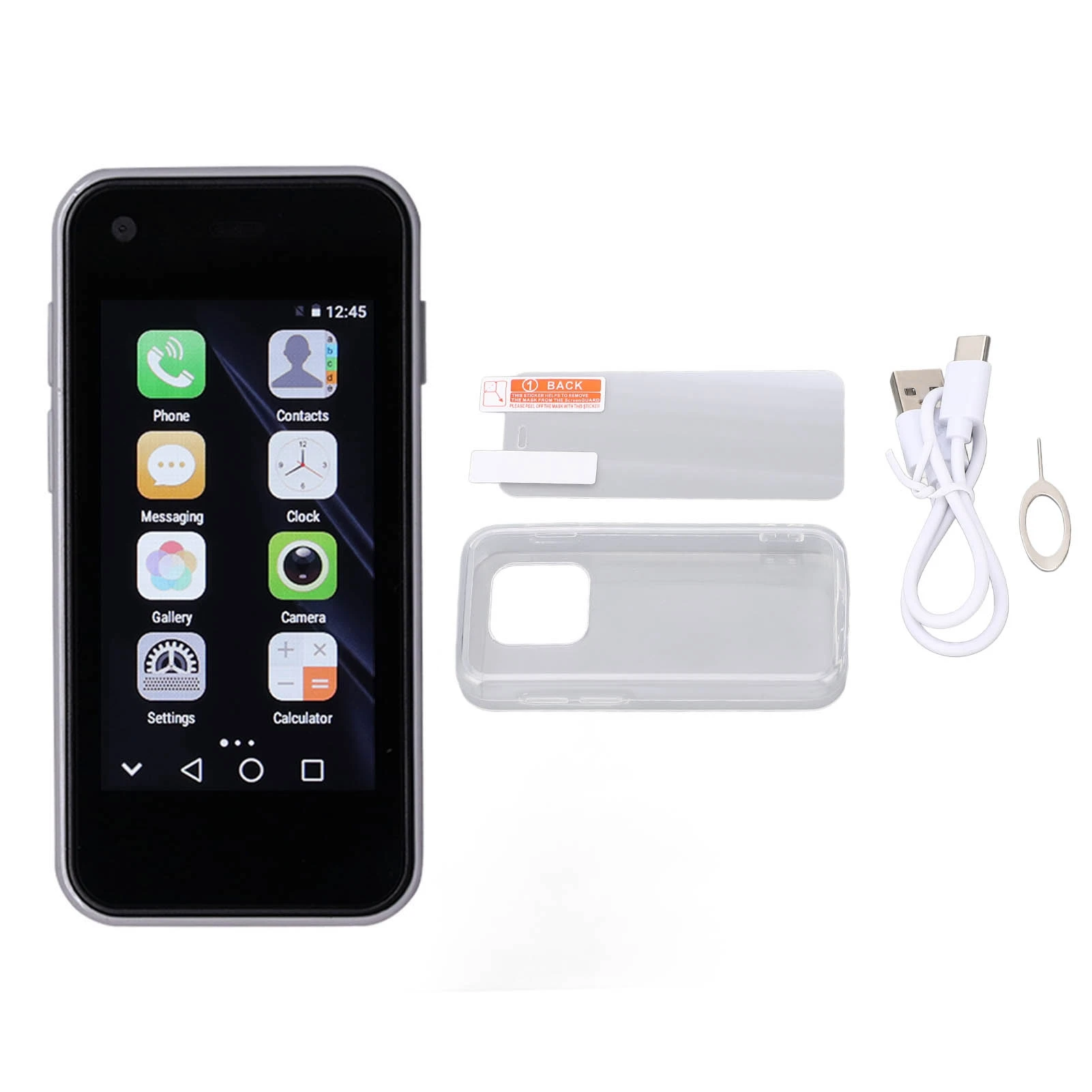 صفقة التخليص هاتف ذكي صغير رباعي النواة ثنائي الشريحة المدمج في بطارية ليثيوم 1580 مللي أمبير 16 جيجابايت ذاكرة داخلية هاتف محمول يعمل بنظام أندرويد