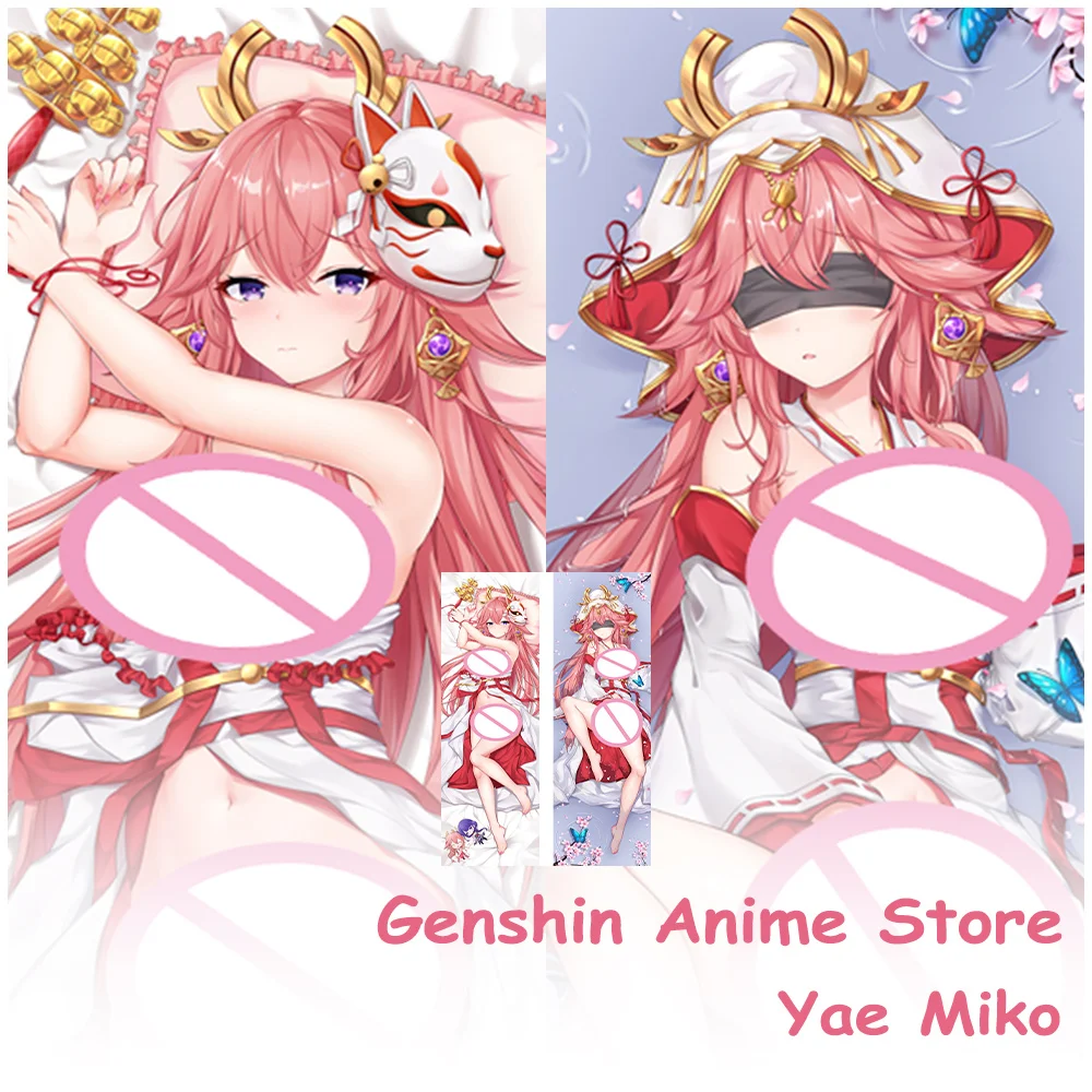 

Аниме Genshin Impact Yae Miko персиковая кожа Dakimakura чехол реквизит для косплея наволочка для кровати отаку наволочки изголовья наволочки