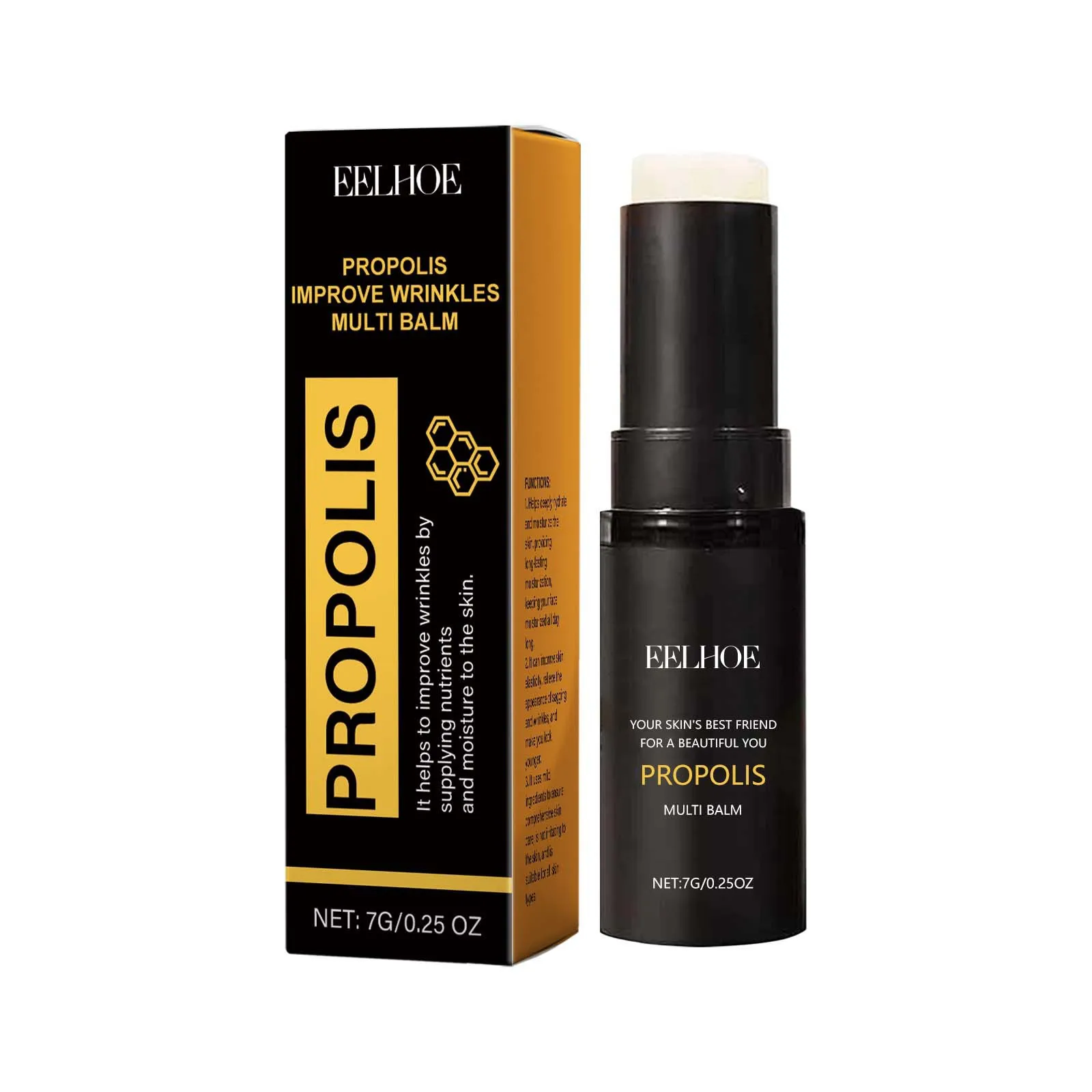 EELHOE Propolis Moisturizing Balm Face Hydrating Skin Radiance Dull Skin Dryness Brightening Multi Balm Stick Skin Care Products