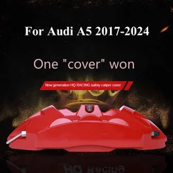 For Audi A5 Car Brake Caliper Cover 3D Aluminum Kit Front Rear Wheel Modification 2017 2018 2019 2020 2021 2022 2023 2024