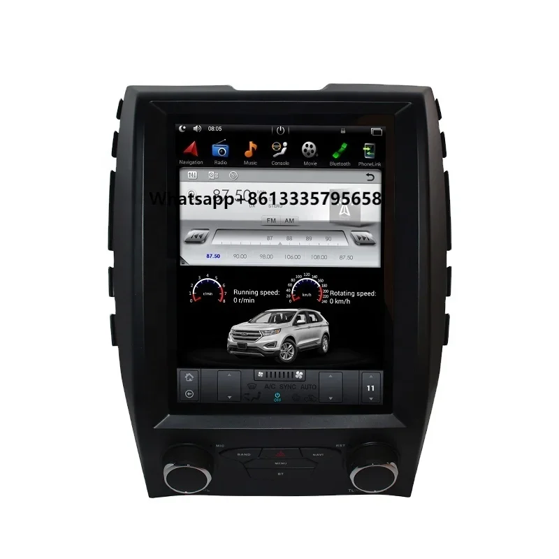 

High Sales 10.4 Inch Vertical Screen Car Stereo Radio GPS Navigation for FORD EDGE 2015- AUTO A/C