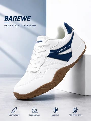 Barewe Men's and Women's Athletic Shoes: Wide-Last, Wide-Fit, Walking Shoes, Comfortable, Barefoot-Style, Daily Training Shoes w