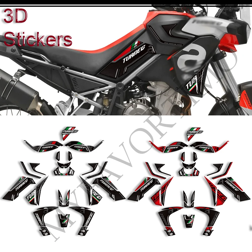 

2026 For Aprilia Tuareg 660 RALLY Tank Pad Bike Protection Adventure Handshield Windshield Handguard Stickers Decals 2022-2025