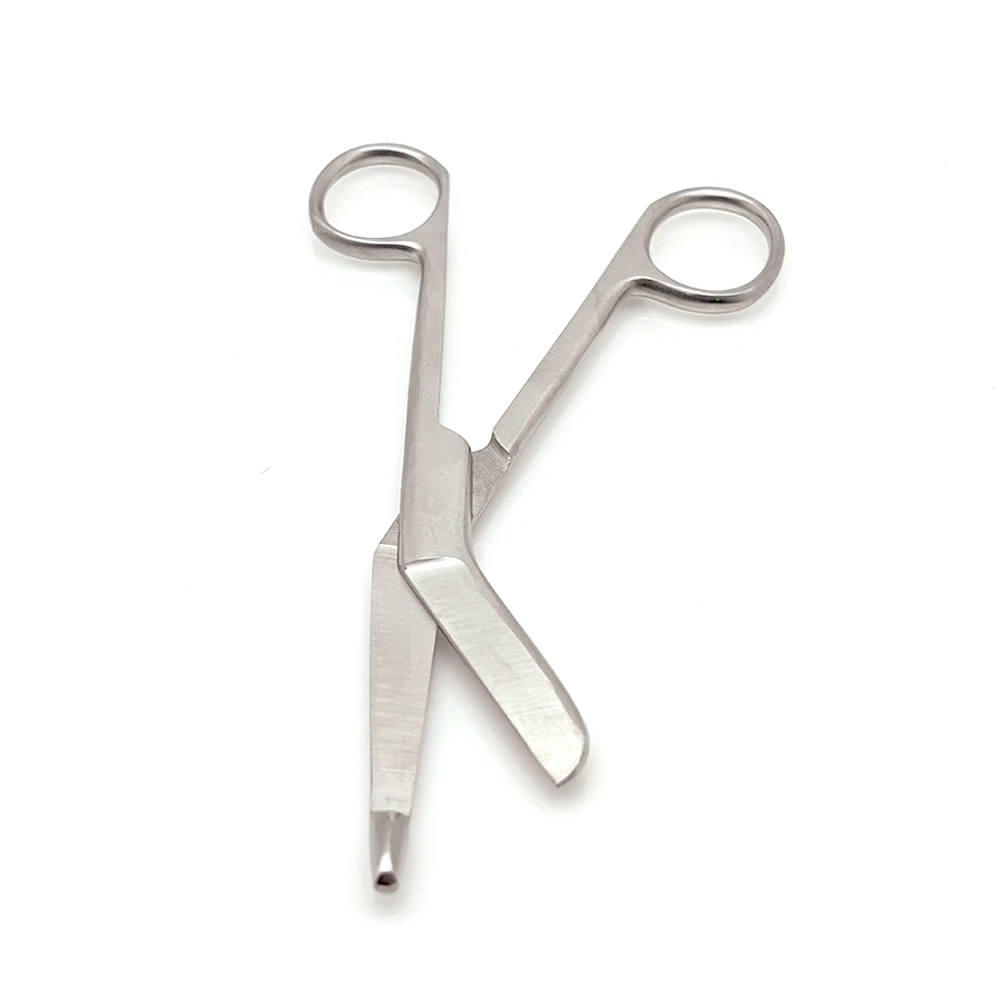 مقص قوائم احترافي من الفولاذ المقاوم للصدأ مقاس 14 سم - قطع ضمادة الأسنان الجراحية شفرات حادة عالية الجودة