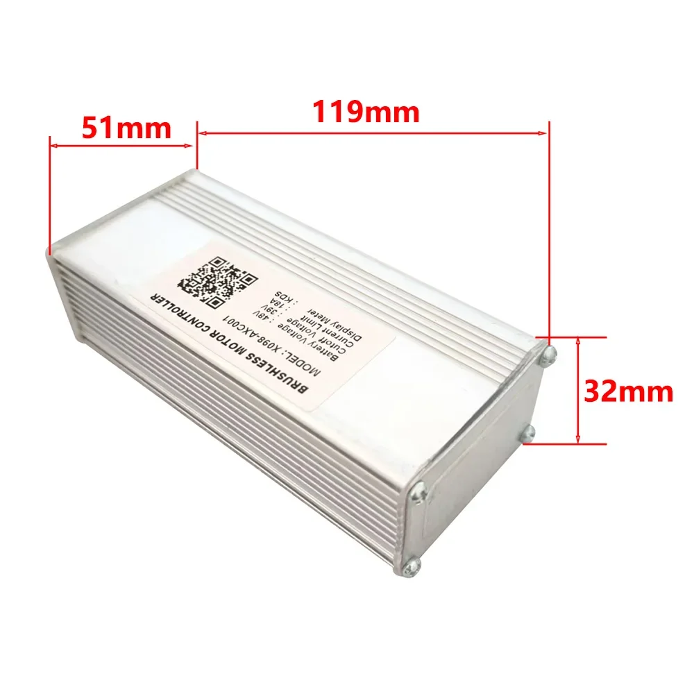 

Nulkomma Ebike Brushless Motor Controller X098-AXC001 48V 18A for KDS Protocol Display for Electric Scooters MTB Fat Bikes
