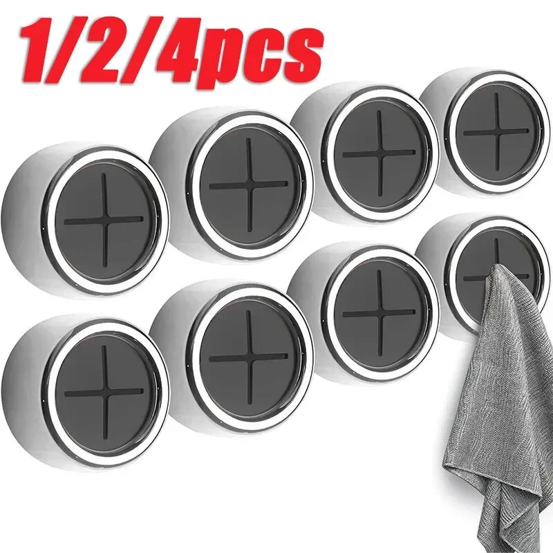 4/1Pcs Self Adhesive Towel Plug Holder Wall Mounted Bathroom Organizers Towel Hooks Storage Rack Kitchen Rags Dishcloth Clips