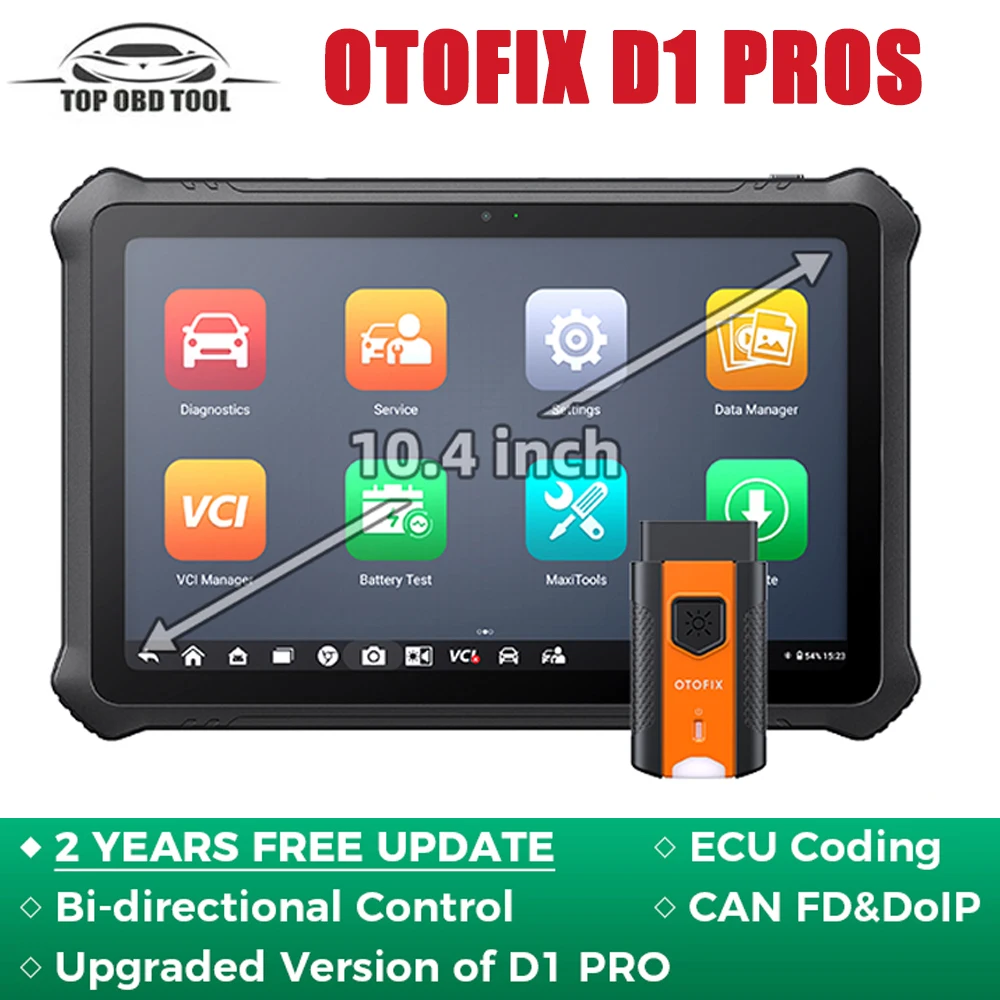 OTOFIX D1 PROS Bi-Directional Scan Tool Bluetooth Diagnostic Tool Upgraded of D1 PRO OBD2 Scanner ECU Coding Diagnostic Scanner