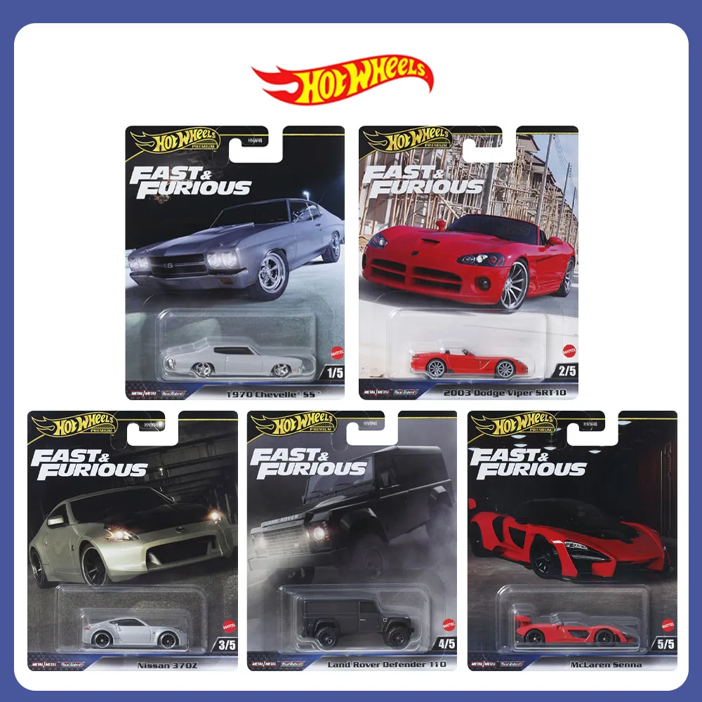 

Mattel Hot Wheels Fast & Furious HNW46 Chevelle Dodge Viper SRT Nissan Land Rover Defender Премиум литая под давлением модель автомобиля игрушки