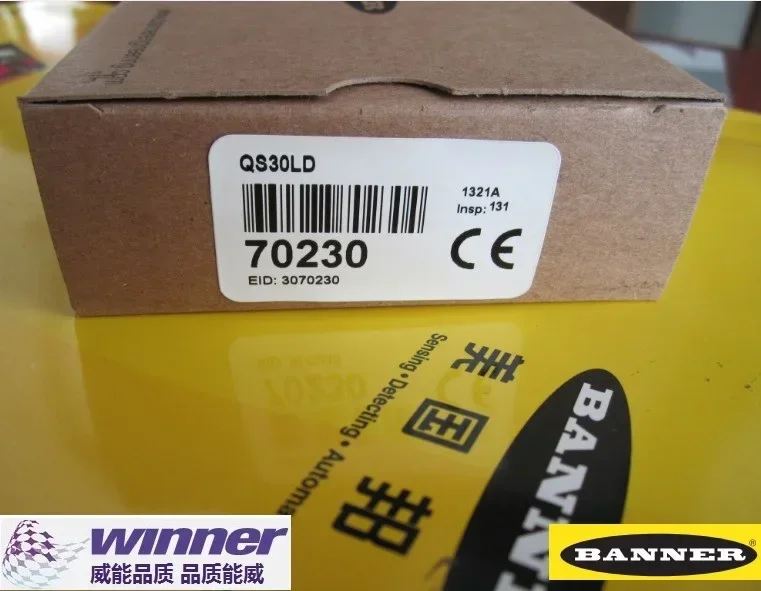 New genuine QS30LD laser sensor from BANNER, USA, long-distance color code sensor