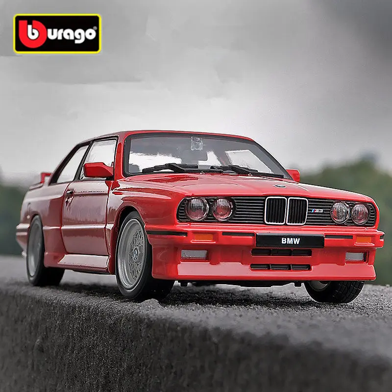 

Bburago 1:24 1988 BMW 3 Series M3 E30 Alloy Sports Car Model Diecast Metal Classic Car Model Simulation Collection Kids Toy Gift