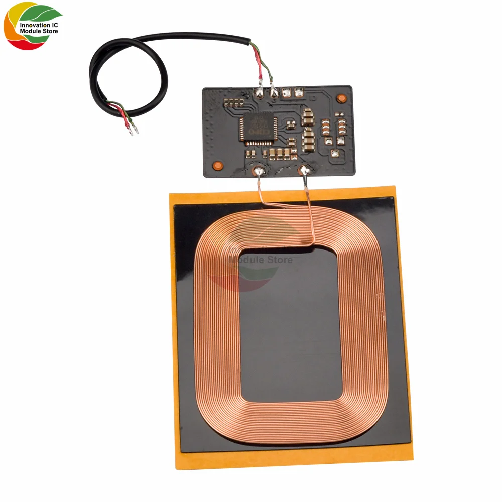 DIY Standard Wireless Charging Coil Receiver Module PCBA Board Coil Circuit Board DIY Battery Coil 5V 1A Fast Charger Module