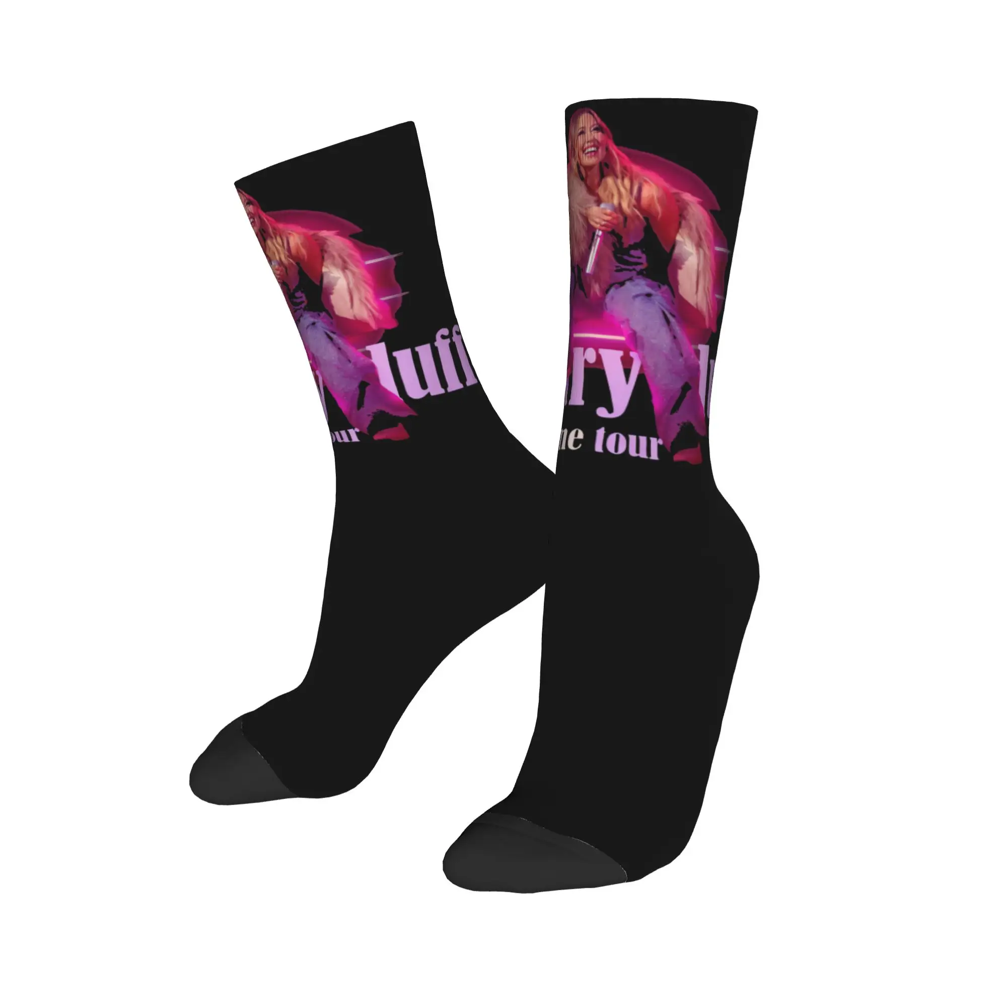 Hilary Duff Printing Crew Socks Merch for Party Wear Flexible  Stockings