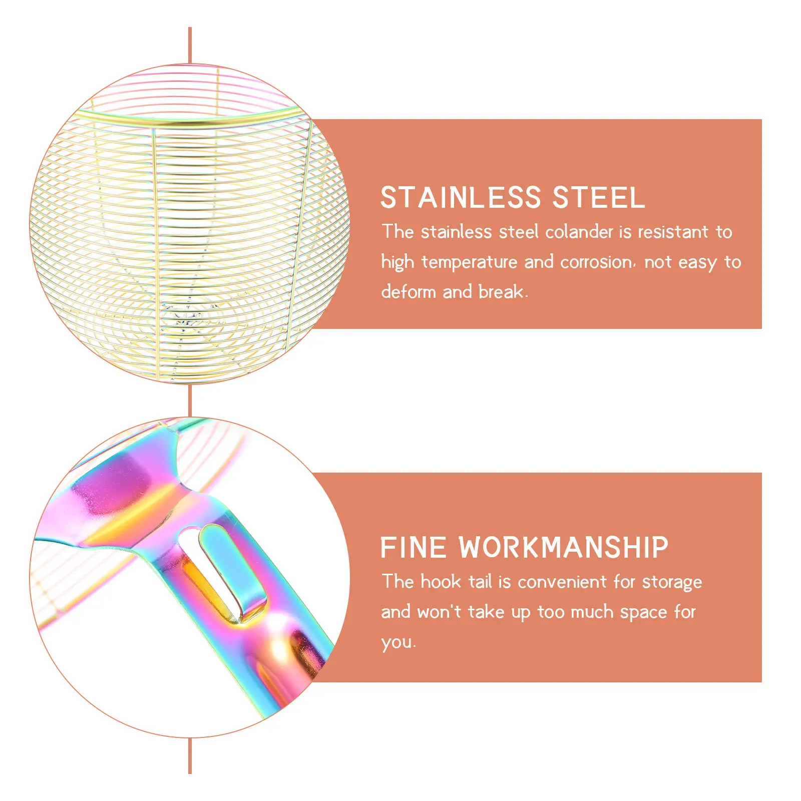 

Stainless Steel Oil Fry Filter Spoon Ergonomic Handle High Temp Resistant Kitchen Strainer For Noodles Vegetables Pasta Cooking