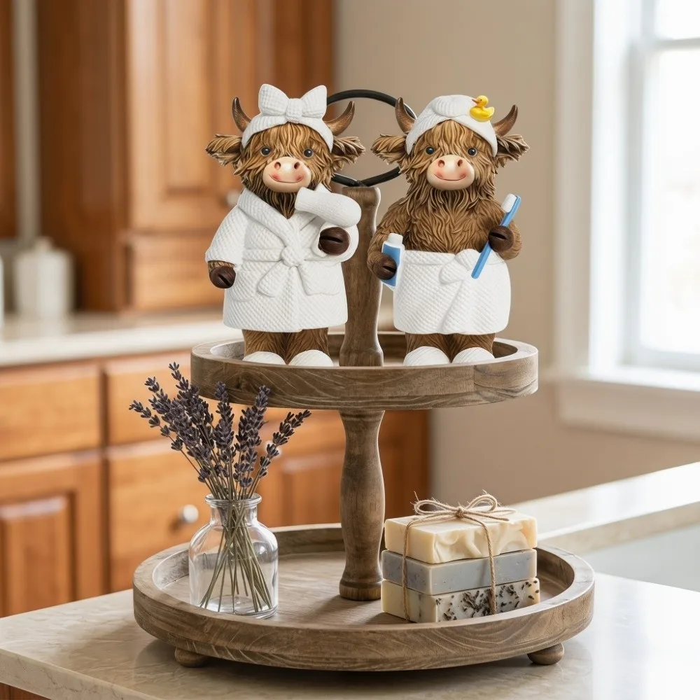 

Unique Resin Bathroom Cow Ornament Cute Funny Decorative Cow Statues Creative Cow Statues Crafts Home Decor