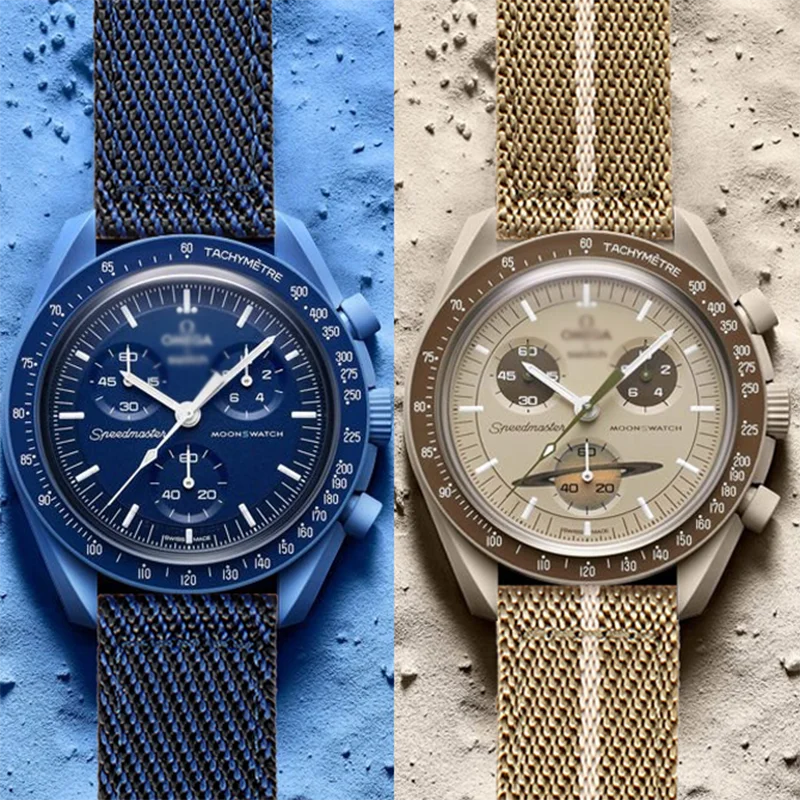 For Omega watch 20mm Nylon watch band bracelet for Seiko Quick Release Wristband Military Sport Watch Band for MOON smart watch