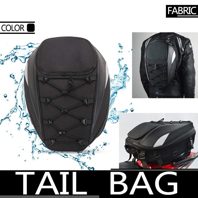 

Motorcycle Tail Bag, Seat Bag, Dual Use Motorcycle Waterproof Helmet Bag For Motorbike, Dirt Bike