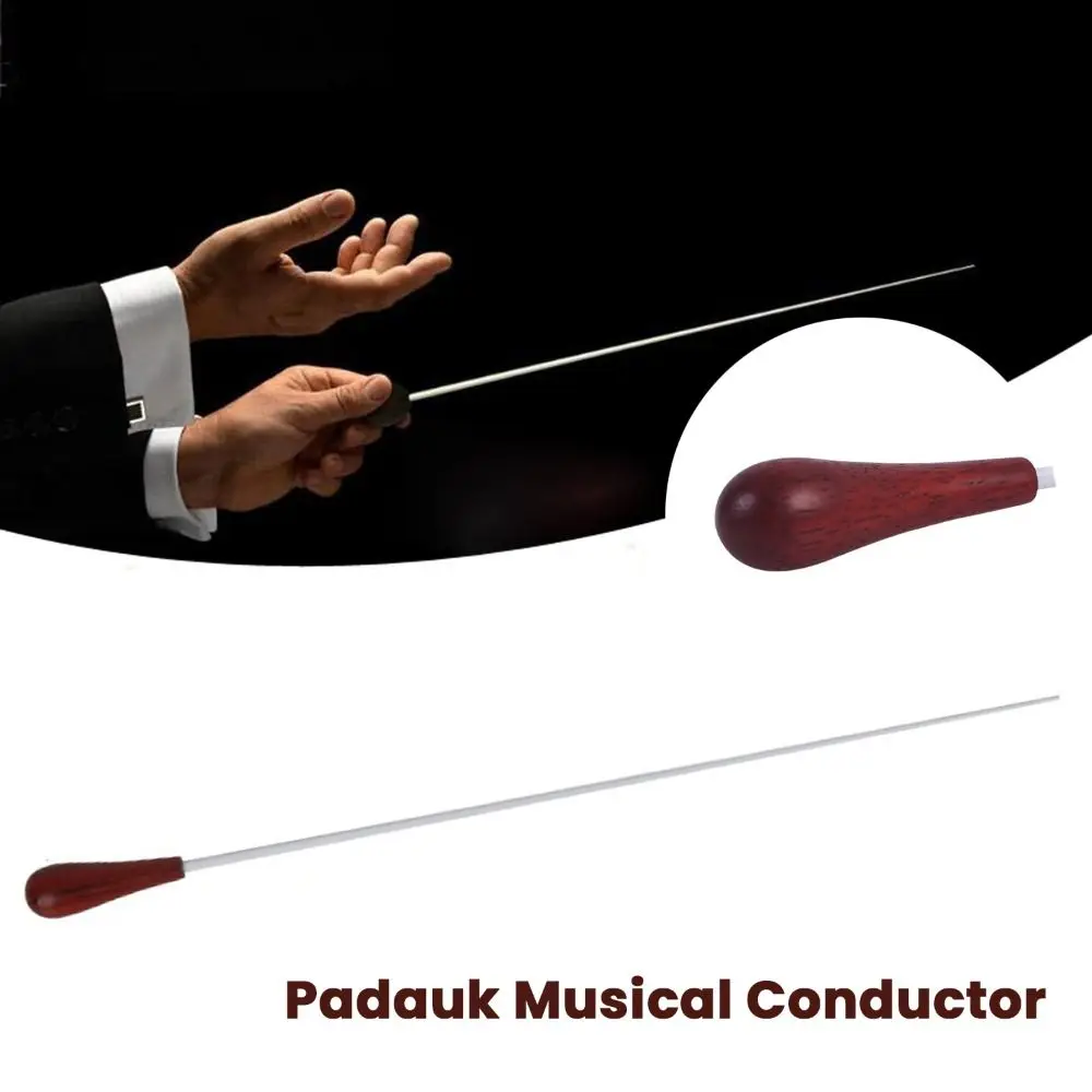 Durable Padauk Concert Baton Texture White Handle Musical Conductor Lightness Stage Music Performances Director Stick