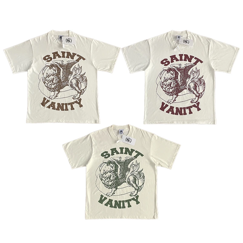 

Футболка Saint Vani Casual с буквенным принтом, короткий рукав, круглый вырез, молодежная модная коллекция, осенняя коллекция