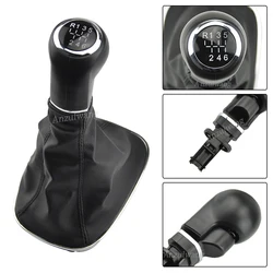5/6 Speed Car Gear Shift Knob Shifter Gaitor Boot Cover Black Fit For Opel Corsa D  2006 2007 2008 2009 2010 2011 2012 2013 2014