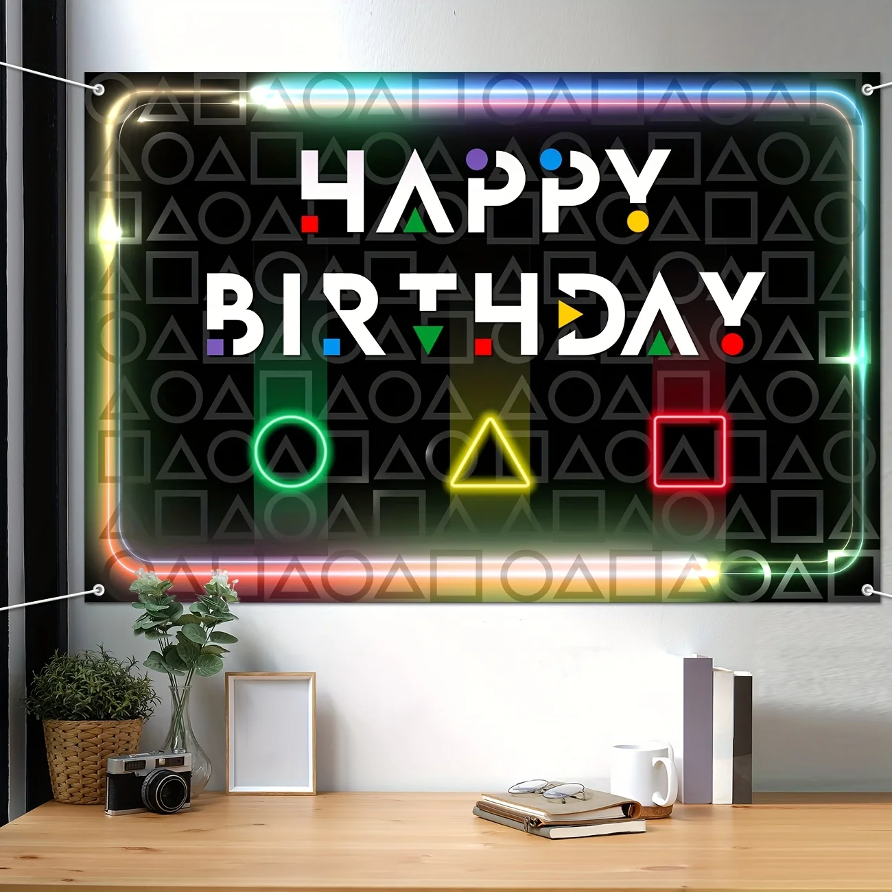 Korean Traditional Game Party Banner Happy Birthday Decoration Gonggi Game Banner Movie Theme Birthday Party Decorations Cute - view 5