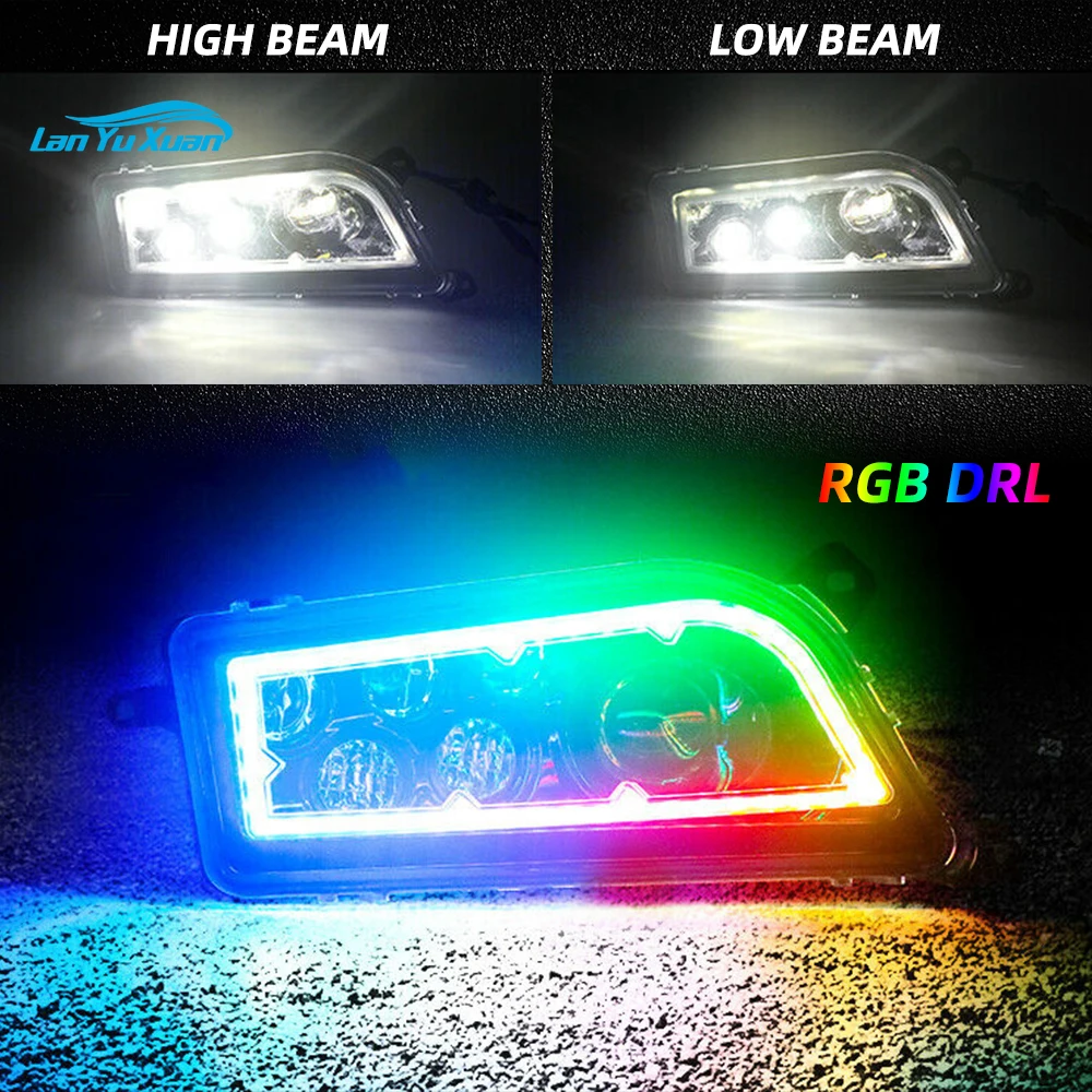 2011-2015 2014 atv utv halo ring rgb jagd scheinwerfer 30w fernlicht rzr xp 2016 xp turbo rzr scheinwerfer für polaris