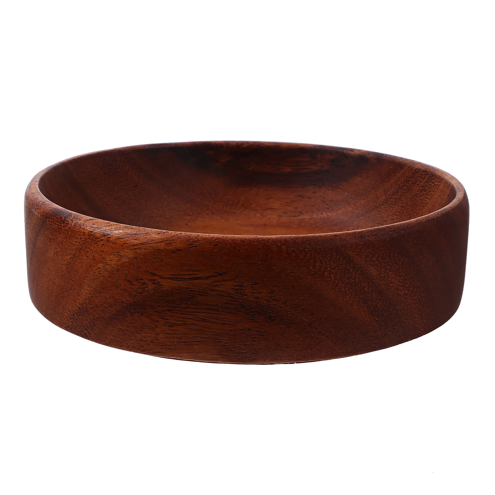 

Rustic Round Wood Fruit Plate Natural Solid Wood Handmade Serving Tray Salad Snack Bread Dessert Decorative Tray