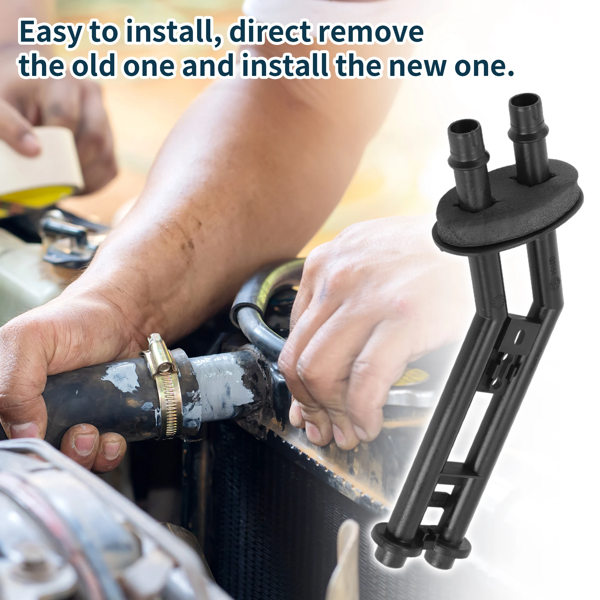 Manguera de radiador Motoforti para Peugeot 307 2000-2009 No.6448N9 Tubo de refrigerante de plástico