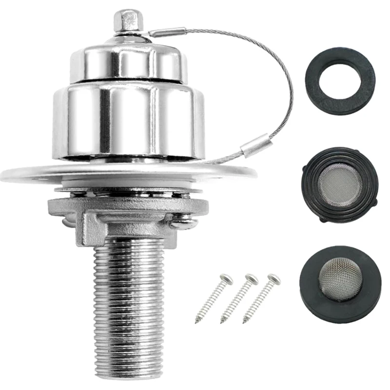 

[YY34] Впуск воды для автофургона, нержавеющая сталь 304, замена впускного отверстия для городской воды для автофургона с обратным клапаном, входное соединение для прицепа для автофургона