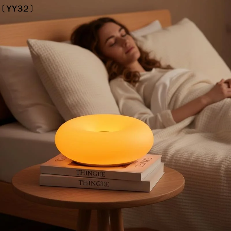 Aesthetic Doughnut LED Night Lamp – Cozy Ambient Light, Touch Control,Warm Color〔YY32〕 view 5