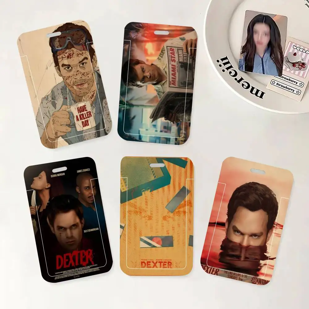 

Держатель для ID-карты/пропуска/бейджа с тематикой сериала «Декстер», шейный ремешок-подвеска, брелок для ключей, чехол для рабочего пропуска, подарок