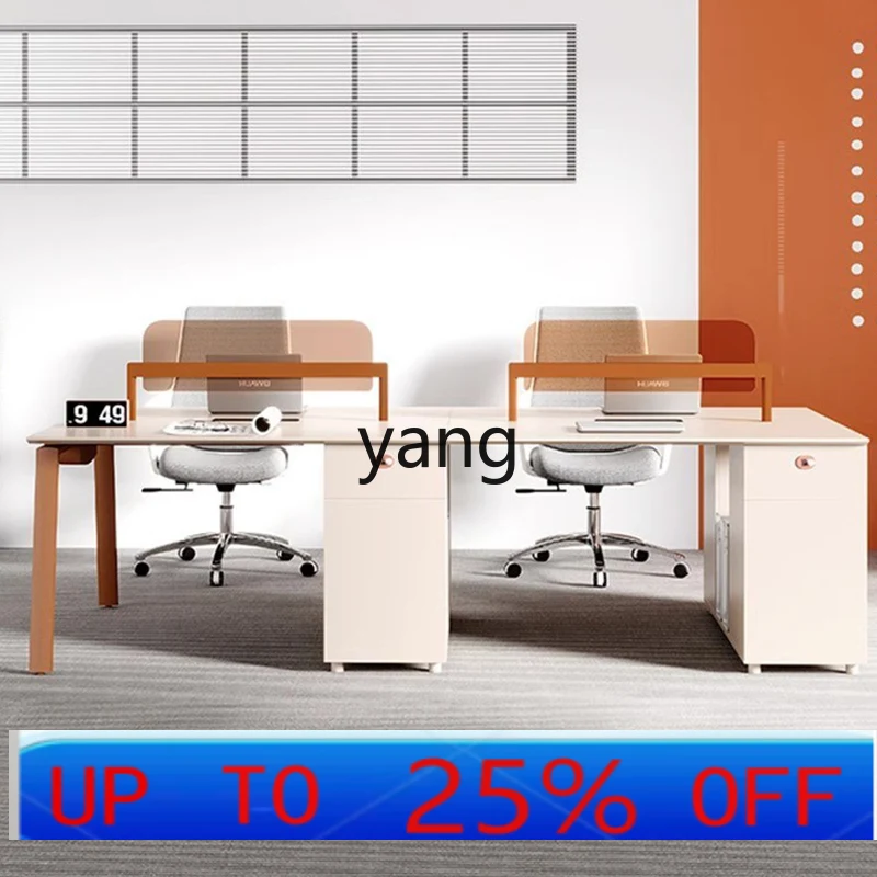 LH Modern Simple Clerk Computer with Screen Partition Desk