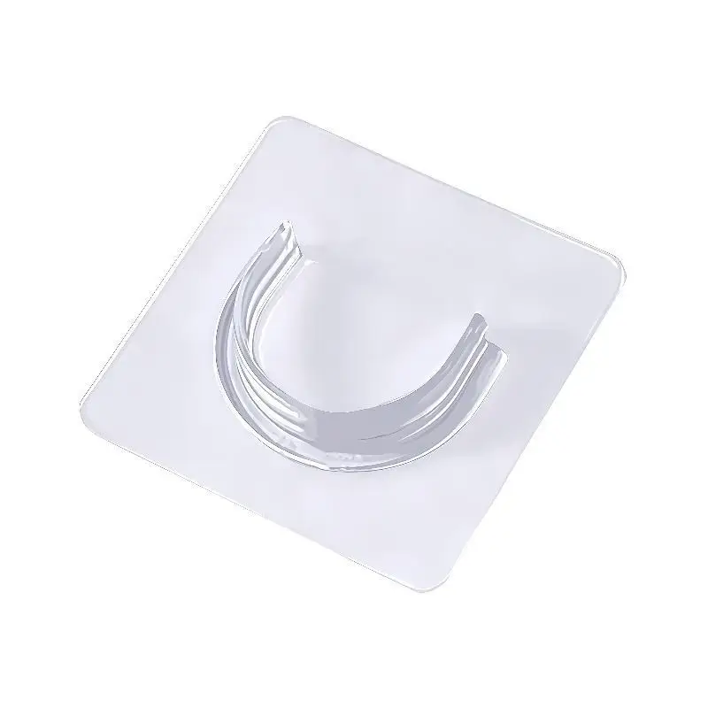 4 PCS Transparent Adhesive Curtain Rod Brackets No Drilling Strong Load Bearing Bathroom Bedroom Home Use No Fall